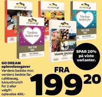Netto Go dream oplevelsesfaver tilbud