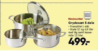Bilka Kitchenaid grydesæt 5 dele tilbud