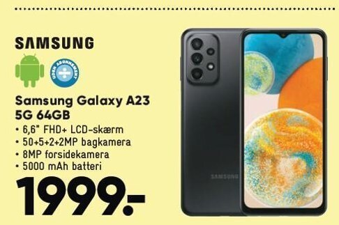 Bilka Samsung galaxy a23 5g 64 gb tilbud