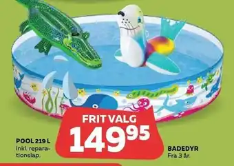 Legekæden Pool 219 l eller badedyr tilbud