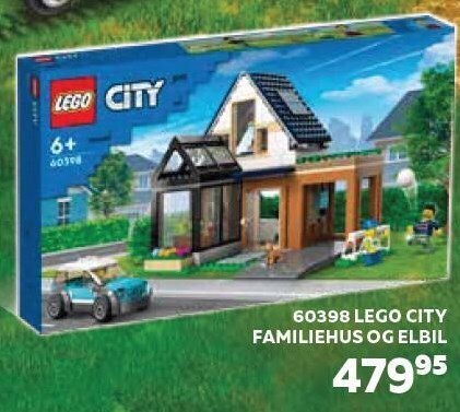 Legekæden 60398 lego city familiehus og elbil tilbud