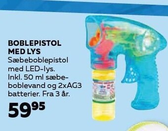 Legekæden Boblepistol med lys tilbud
