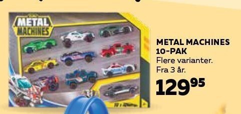 Legekæden Metal machines 10-pak tilbud