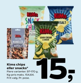 Kims chips eller snacks