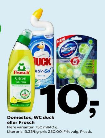 Coop 365 Domestos, WC duck eller Frosch tilbud