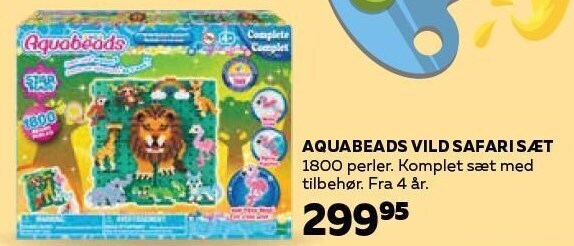 Legekæden Aquabeads vild safarisæt tilbud