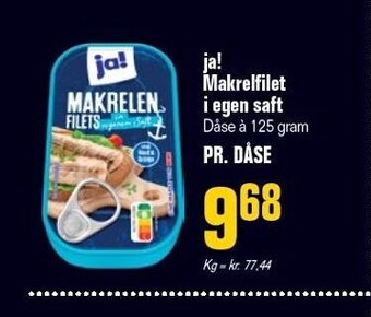 Poetzsch Padborg Ja! makrefilet i egen saft tilbud