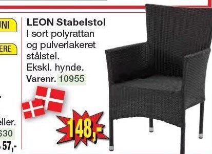 Harald Nyborg Leon stabelstol tilbud