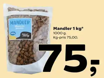 Coop 365 Mandler 1 kg tilbud