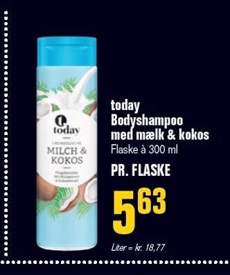 Poetzsch Padborg Today bodyshampoo m. mælk & kokos tilbud