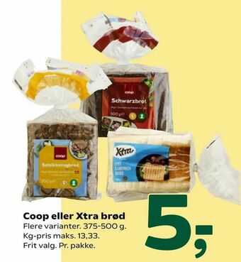 Coop 365 Coop eller Xtra brød tilbud