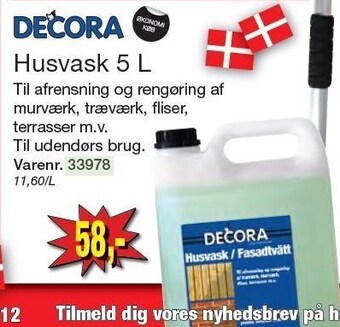 Harald Nyborg Decora husvask 5 l tilbud