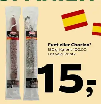 Coop 365 Fuet eller Chorizo tilbud