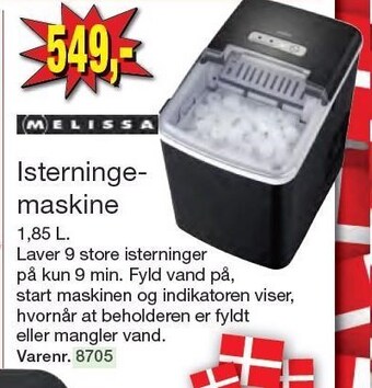 Melissa isterningsmaskine
