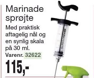 Outdoorchef marinade sprøjte