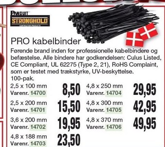 Harald Nyborg Stronghold pro kabelbinder tilbud