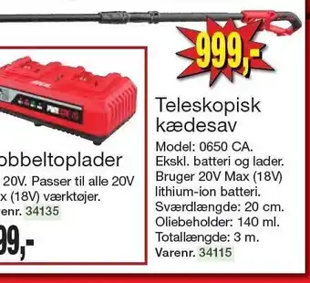 Harald Nyborg Skil teleskopisk kædesav tilbud
