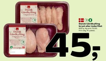 Coop 365 Dansk Gårdkylling bryst eller inderfilet tilbud