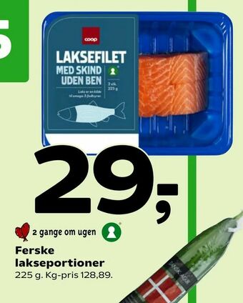 Coop 365 Ferske lakseportioner tilbud