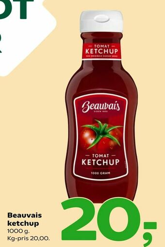 Coop 365 Beauvais ketchup tilbud