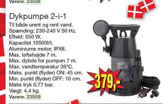 Harald Nyborg Dykpumpe 2-i-1 tilbud