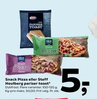 Coop 365 Snack Pizza eller Steff Houlberg pariser toast tilbud