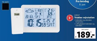 Lidl Trådløs vejrstation tilbud