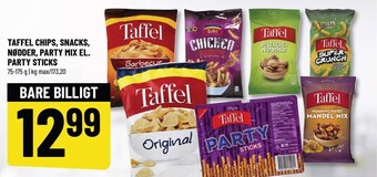 Løvbjerg Taffel chips, snacks, nødder, party mix el. party sticks tilbud