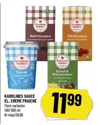 Løvbjerg Karolines køkken sauce eller creme fraiche tilbud
