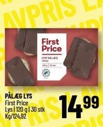 First price pålæg lys