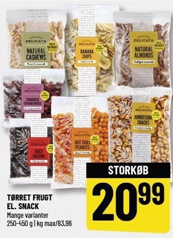 Løvbjerg Tørret frugt el. snack tilbud