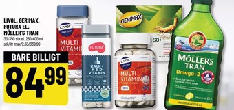 Løvbjerg Livol, gerimax, futura el. möller's tran tilbud