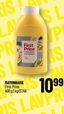 First price mayonnaise
