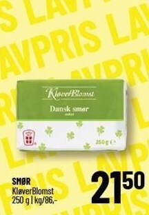 Løvbjerg Kløverblomst smør tilbud