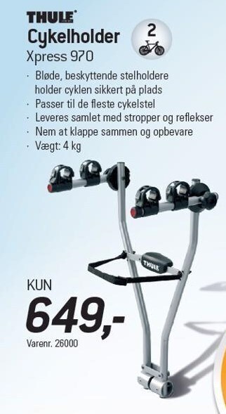 Thansen Thule cykelholder tilbud