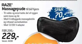 Thansen Raze massagepude tilbud