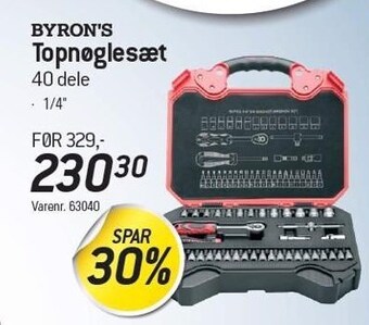 Byron's topnøglesæt