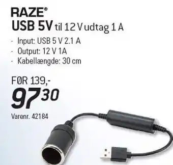 Thansen Raze usb 5v tilbud