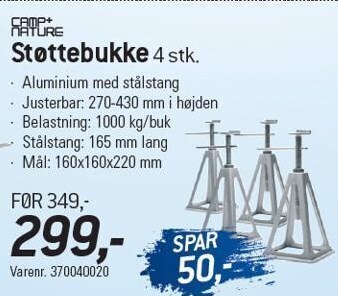 Thansen Camp+nature støttebukke tilbud