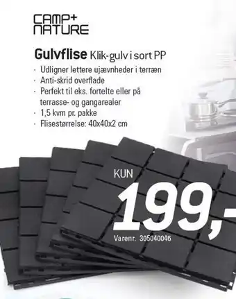 Thansen Camp+nature gulvfliser tilbud
