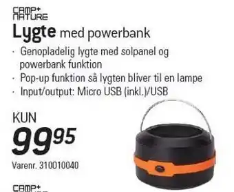 Camp+nature lygte