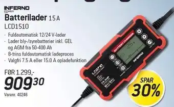 Thansen Inferno batterilader tilbud