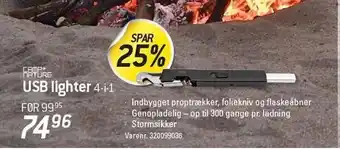Thansen Camp+nature usb lighter tilbud