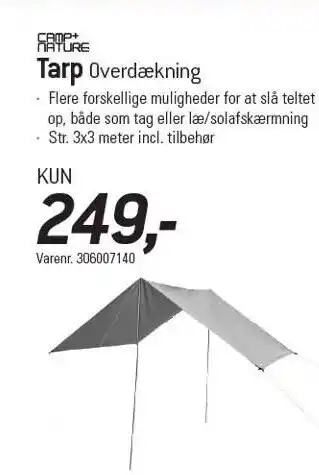 Thansen Camp+nature tarp overdækning tilbud