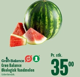 Min Købmand Grøn balance øko. vandmelon tilbud