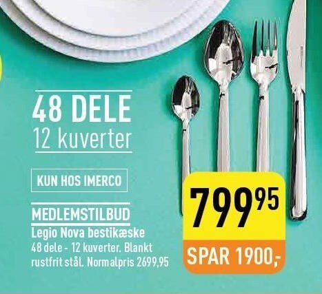 Imerco Legio nova bestikæske tilbud