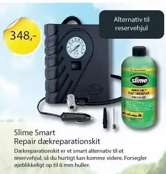 Slime smart repair dækreparationskit
