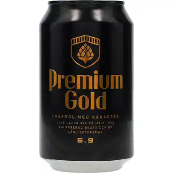 Spendrups premium gold 5,9% 24 x 330ml (bedst før 14.06.2023)