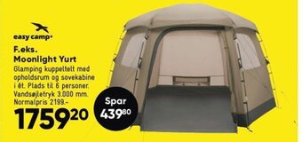 Bilka easy camp* F.eks. Moonlight Yurt tilbud