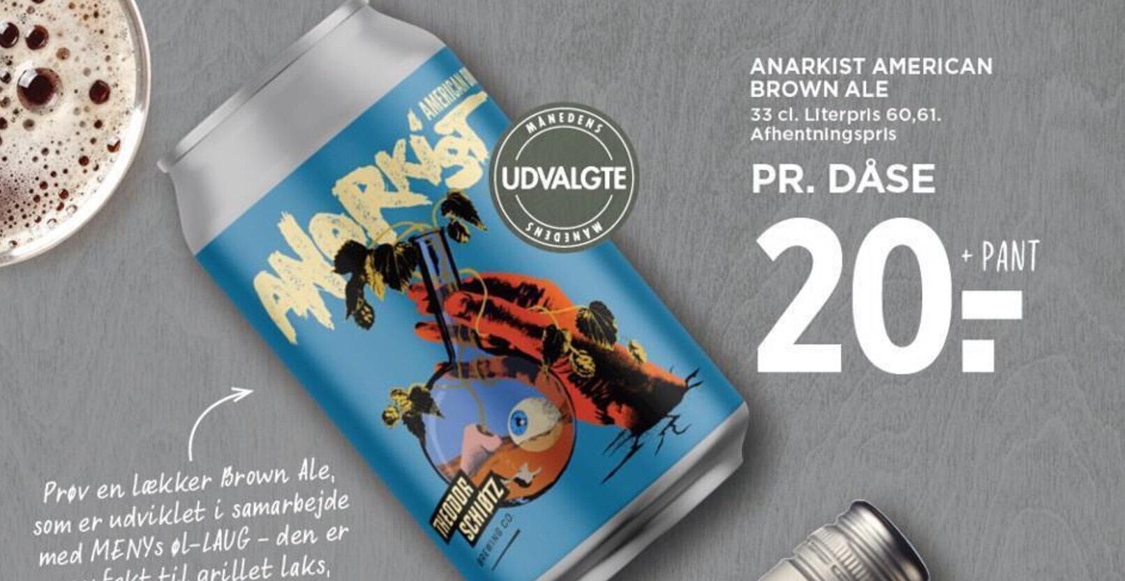 MENY ANARKIST AMERICAN BROWN ALE tilbud